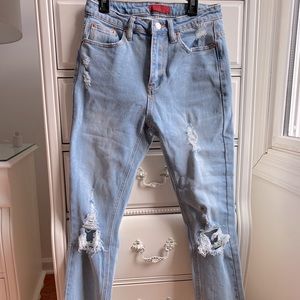 Brand New Signature 8 Ripped Denim Jeans